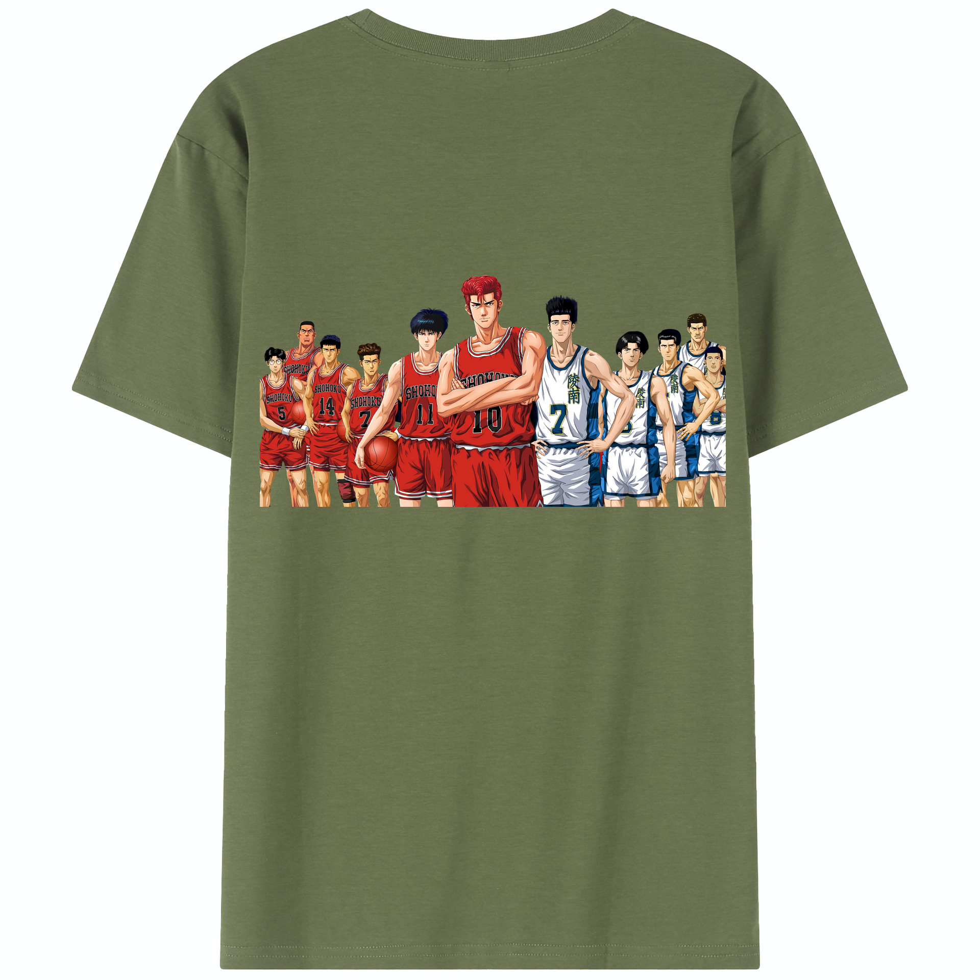 SLAM DUNK／スラムダンク 綿100％半袖Tシャツ（背面プリント）